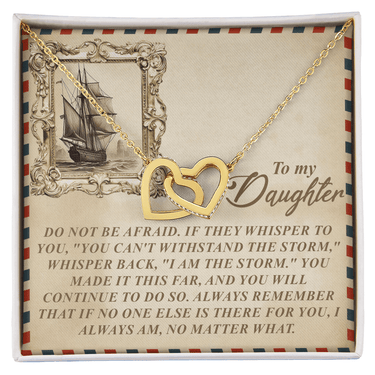 Interlocking Hearts Necklace – Strong Daughter Gift - TreasuredTale